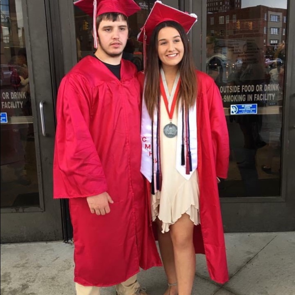 Flowly dress worn once for graduation